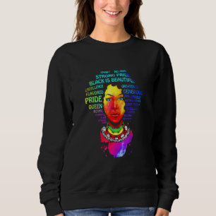 Sweatshirt Mois De L'Histoire Noire Et Éduquée De La Reine No