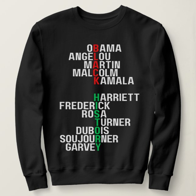 Sweatshirt Mois de l'histoire noire Melanin Hommes Femmes Bru (Design devant)