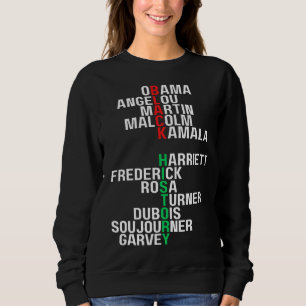 Sweatshirt Mois de l'histoire noire Melanin Hommes Femmes Bru