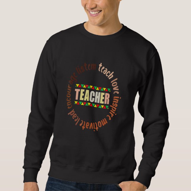 Sweatshirt Mois de l'histoire noire pyjama Afro African Tee M (Devant)