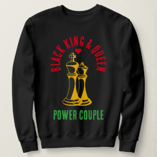 Sweatshirt Mois de l'histoire noire VALENTINE King Queen Ches