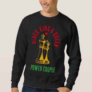 Sweatshirt Mois de l'histoire noire VALENTINE King Queen Ches