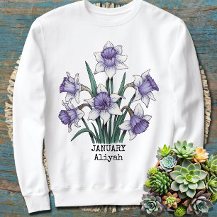 Sweatshirt Mois de naissance personnalisé Maman personnalisée