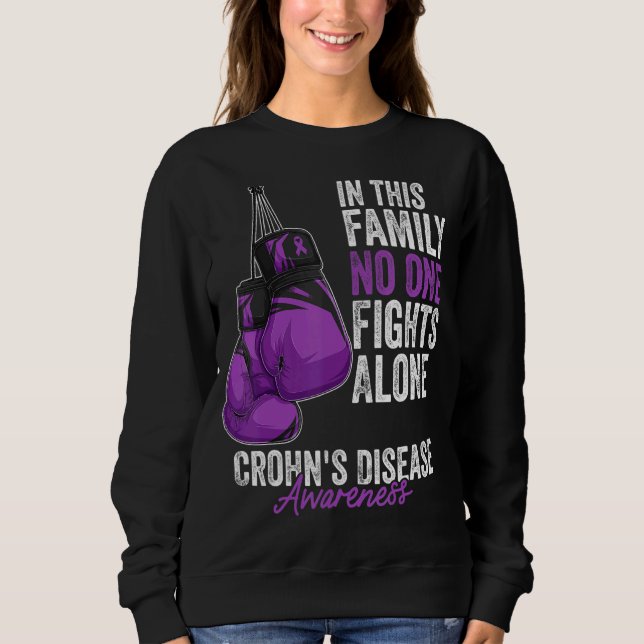 Sweatshirt Mois de sensibilisation à la maladie de Crohn Gant (Devant)