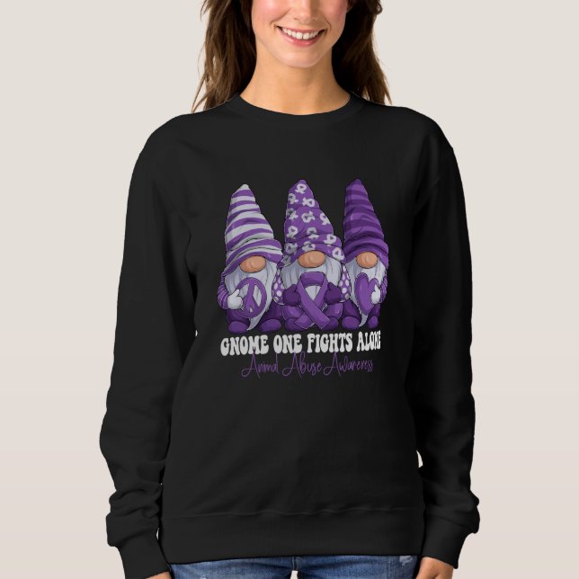 Sweatshirt Mois de sensibilisation à la maltraitance animale  (Devant)