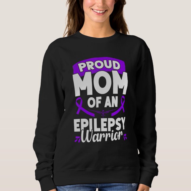 Sweatshirt Mois de sensibilisation à l'épilepsie du guerrier (Devant)