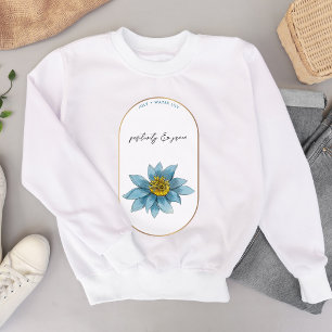 Sweatshirt Mois des fleurs de naissance Juillet Anniversaire 