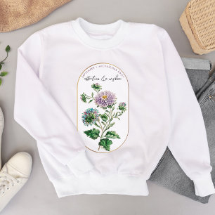 Sweatshirt Mois des fleurs de naissance Septembre Anniversair