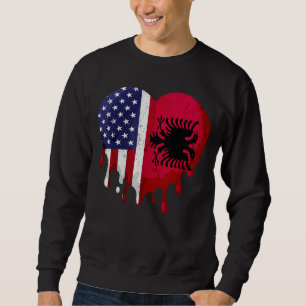 Sweatshirt Mois du patrimoine albanais d'Amérique Albanie Dra