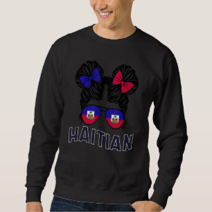 Sweatshirt Mois du patrimoine haïtien Haïti Fierté de Fille h