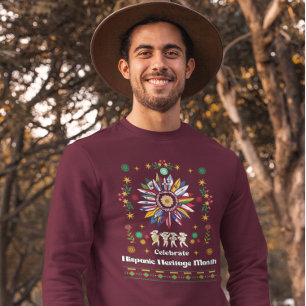 Sweatshirt Mois du patrimoine hispanique Drapeaux latinos tou