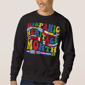Sweatshirt Mois du patrimoine hispanique national drapeaux la