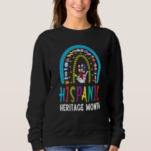 Sweatshirt Mois du patrimoine hispanique national drapeaux la
