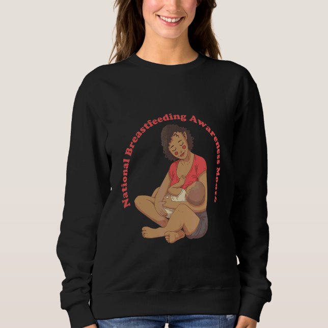 Sweatshirt Mois National de Sensibilisation à l'Allaitement M (Devant)