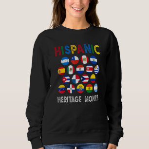 Sweatshirt Mois national du patrimoine hispanique Pays latins