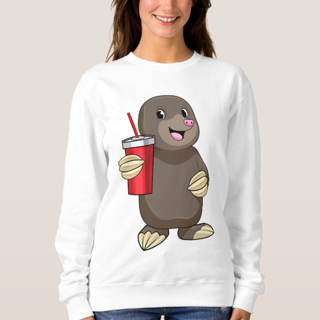 Sweatshirt Mole avec tasse à boire (Devant)