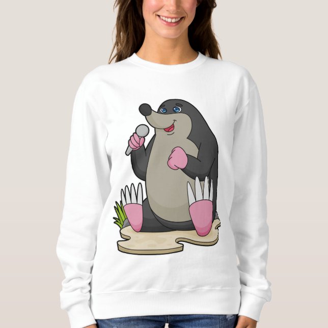 Sweatshirt Mole en chanteur avec microphone (Devant)