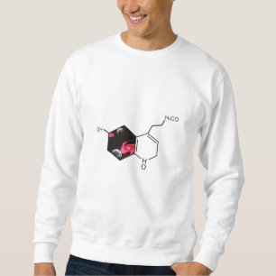 Sweatshirt molécule chimique avec vue spatiale