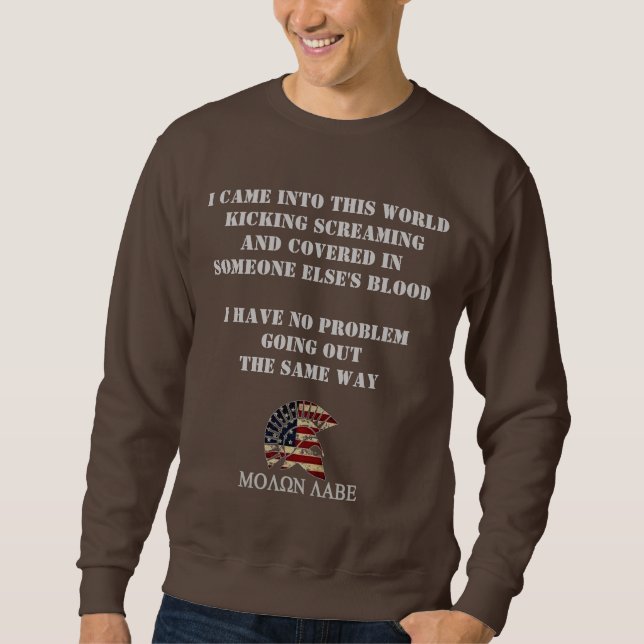 SWEATSHIRT MOLON LABE (Devant)
