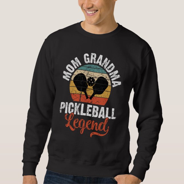 Sweatshirt Mom Grandma Pickleball Legend Retro Vintage Mother (Devant)