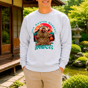 Sweatshirt Moment maître zen - Namaste Funny Bigfoot
