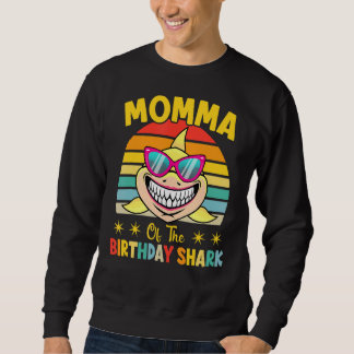 Sweatshirt Momma Du Requin Anniversaire Famille Correspondant