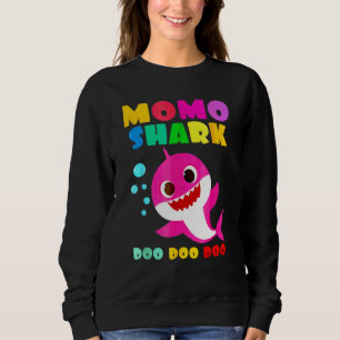 Sweatshirt Momo Shark Mommy Kids Famille Fête des mères