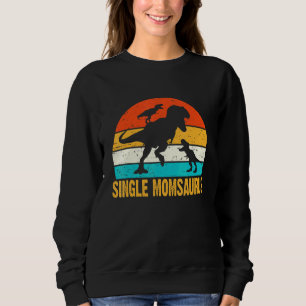 Sweatshirt Momsaurus Simple T-Rex Dinosaur Fête Des Mères Pou