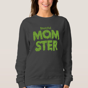 Sweatshirt Momster Botieux Maman Funny Puns Halloween