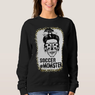 Sweatshirt Momster Soccer Maman Messy Bun Crâne pour femmes H
