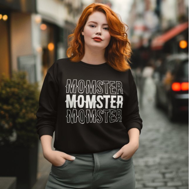 Sweatshirt Momster sweatshirt, chemise Halloween, saison Éffr (Momster sweatshirt, Halloween shirt, Autumn vibes, Fall vibes, Ghost mom shirt, Halloween mom gift)