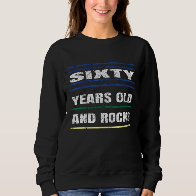 Sweatshirt Mon 60e anniversaire Idée graphique Vintage Bluepr (Devant)