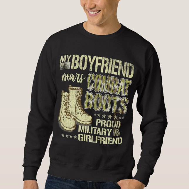 Sweatshirt Mon ami Porte Des Bottes De Combat - Militaire Gir (Devant)