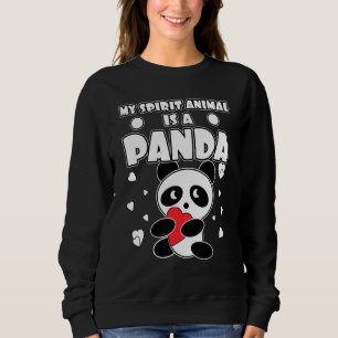 Sweatshirt Mon Animal D'Esprit Est Un Ours De Panda