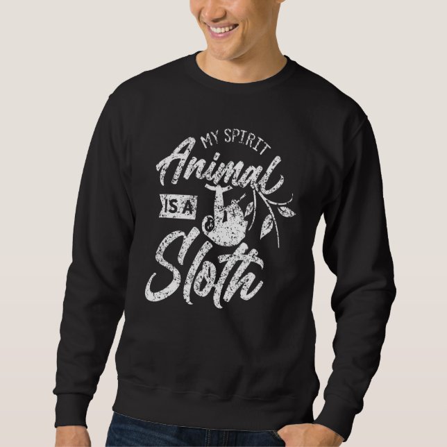 Sweatshirt Mon Animal D'Esprit Est Un Parfums De Fentes Lazy (Devant)