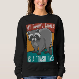 Sweatshirt Mon Animal Spirit Est Un Raccoon Panda Trash