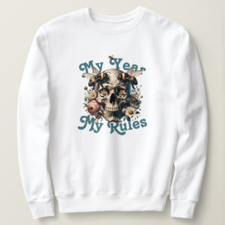 Sweatshirt Mon année Mes règles Femme Power Xmas Personnalisé