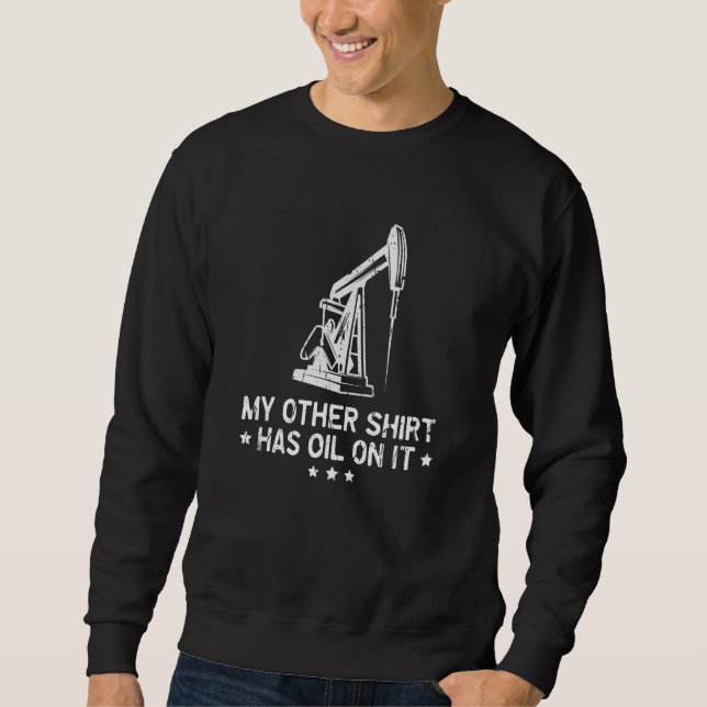 Sweatshirt Mon autre a de l'huile sur elle graisse (Devant)