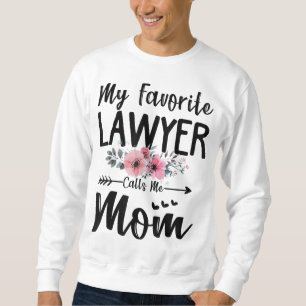 Sweatshirt Mon Avocat Préféré M'Appelle Maman Fleurs Mères Da