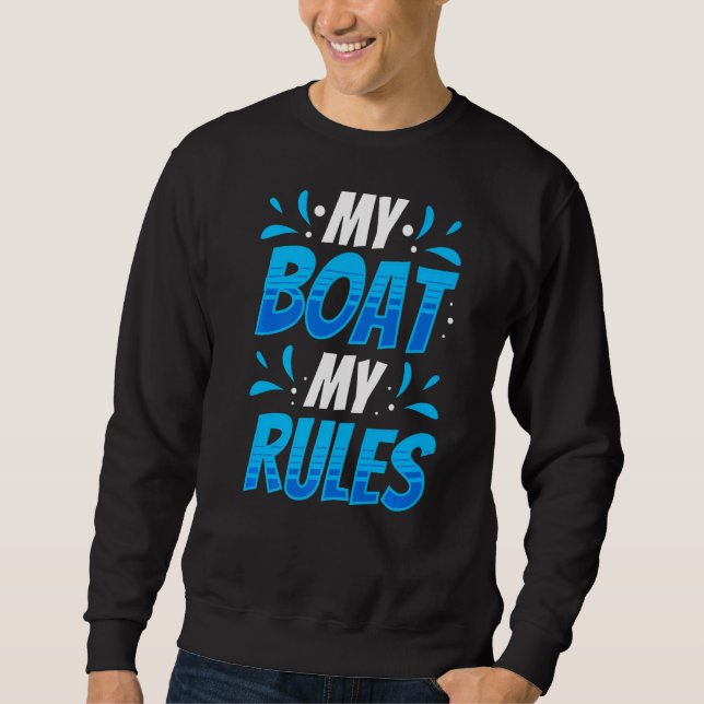Sweatshirt Mon bateau Mes règles Bateau Bateau Bateau Bateau  (Devant)