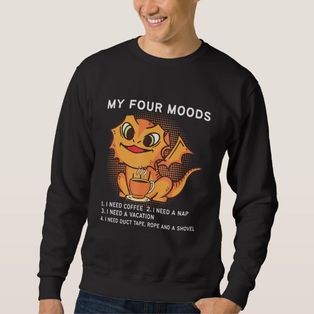 Sweatshirt Mon café d'humeur (Devant)