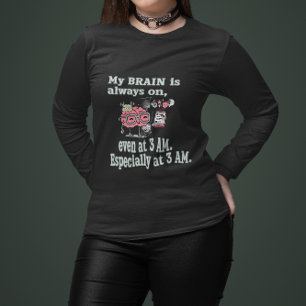 Sweatshirt Mon cerveau est toujours allumé - Même à 3 heures