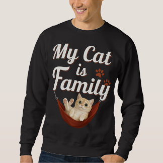 Sweatshirt Mon chat est de la famille
