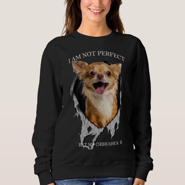 Sweatshirt Mon Chihuahua est parfait (Devant)