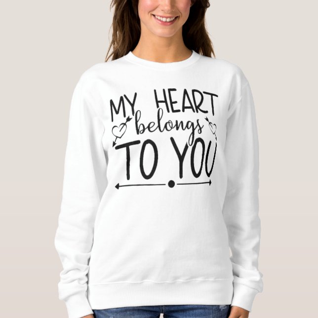 Sweatshirt Mon coeur vous appartient (Devant)