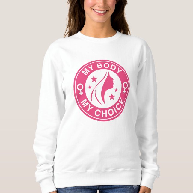 Sweatshirt Mon corps Mon choix (Devant)