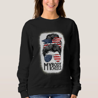 Sweatshirt Mon corps Mon choix Pro Choice Messy Hair Bun Femi