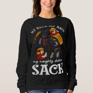 Sweatshirt Mon Cou Mon Dos Mes Enfants Fils Sack Krampus S