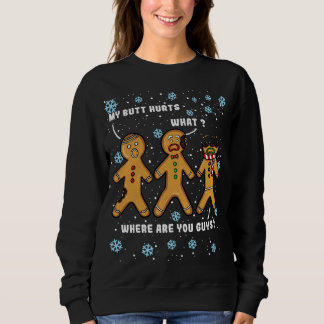 Sweatshirt Mon cul fait mal à Funny Christmas Cookie Gingerpa