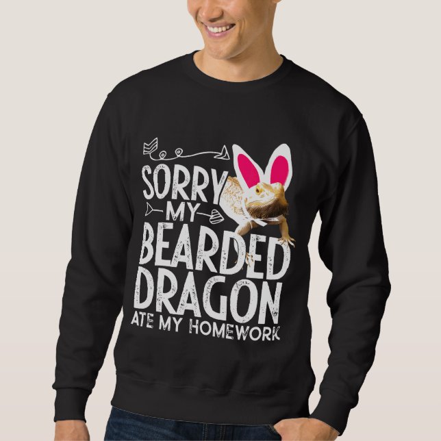 Sweatshirt Mon Dragon Passionné A Mangé Mon Dragon Passionné  (Devant)